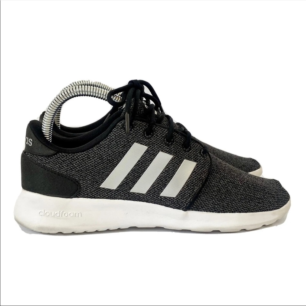 Adidas Cloudfoam QT Racer Womens Shoes Size 6.5 Gray Running Sneaker G54660